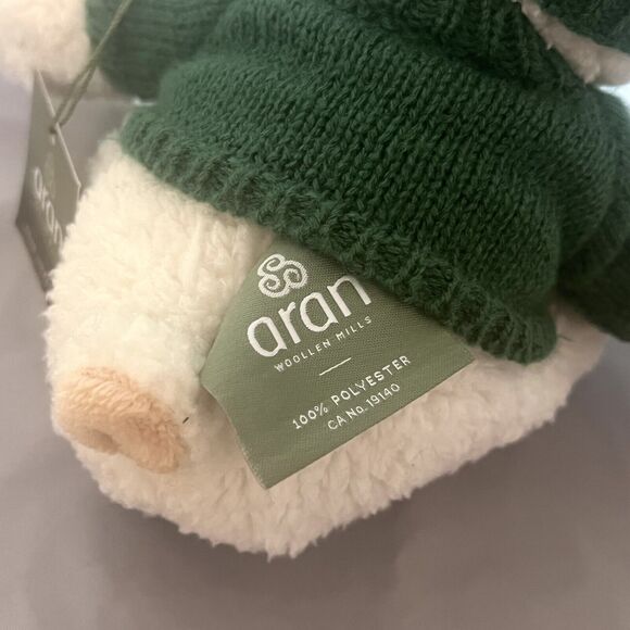 Aran Woollen Mills Sheep Stuffed Animal Wool Knit Hat and Sweater Ireland NWT - Picture 9 of 11